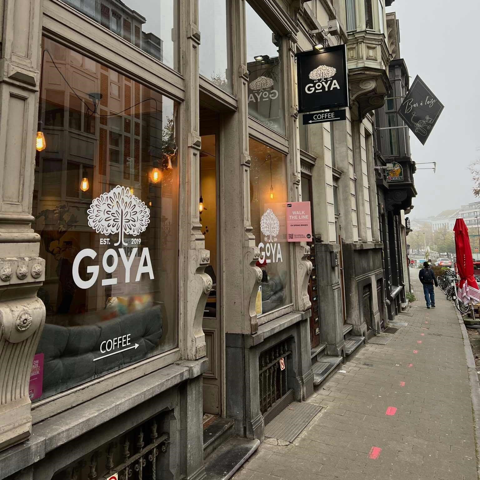 Facade of GOYA coffee