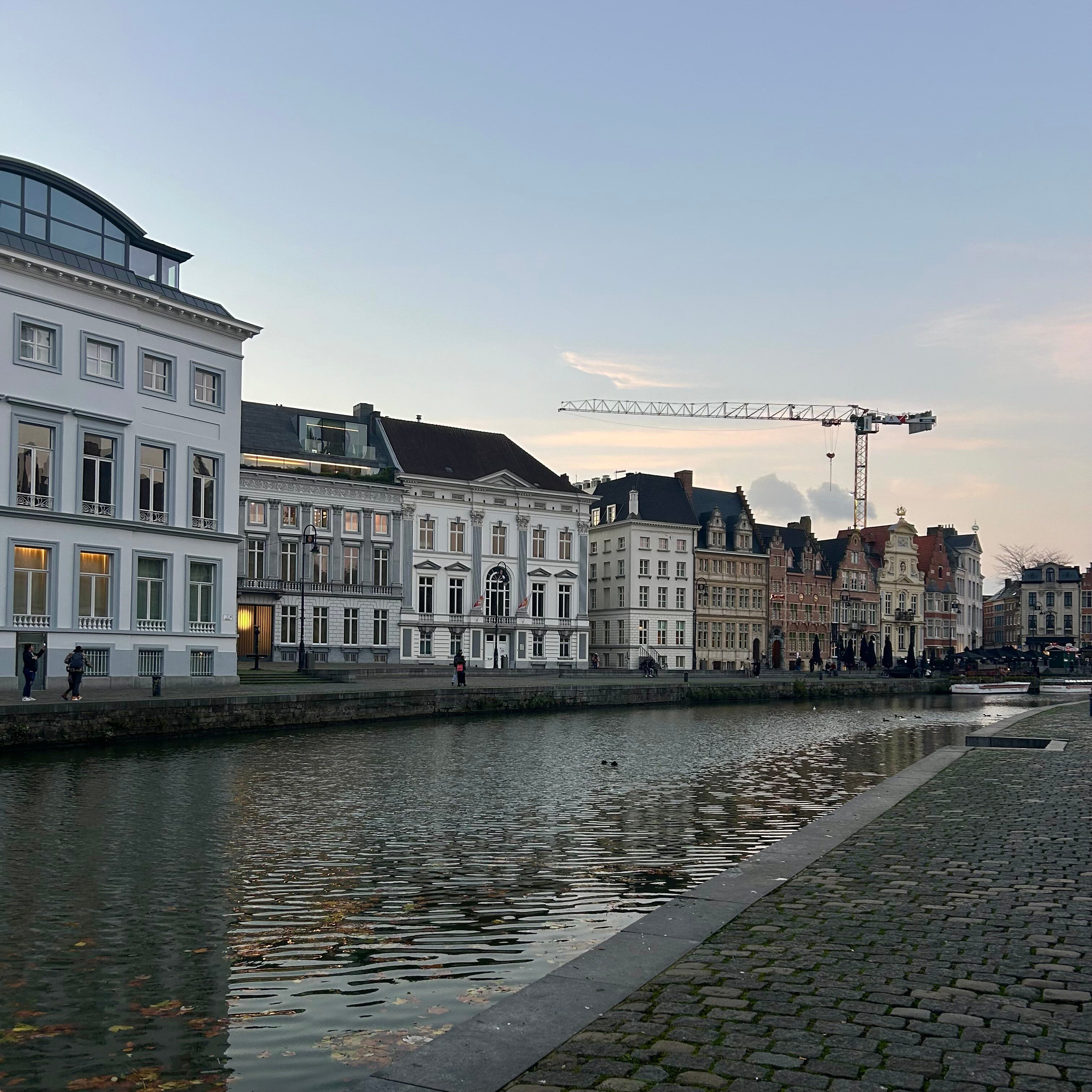 River in Ghent along Graslie and Korenlei