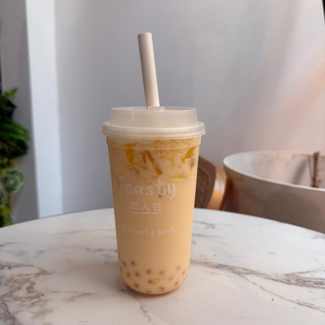 Mango milk bubble tea @Toasty